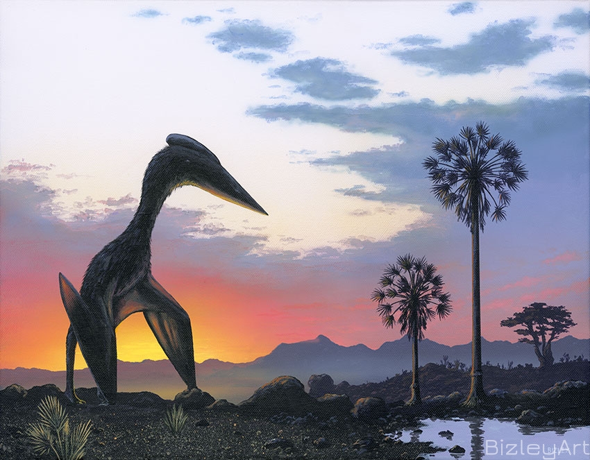 1926 Sunrise on Hateg with Hatzegopterix