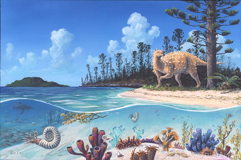 1428 Jurassic Scene with Scelidosaurus