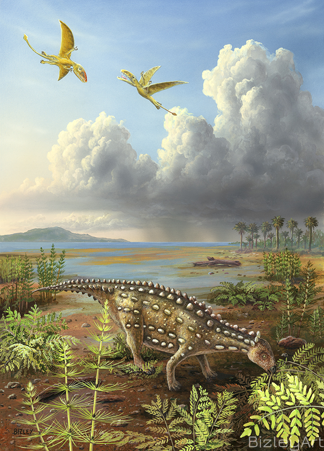 2520 Scelidosaurus & Dimorphodons