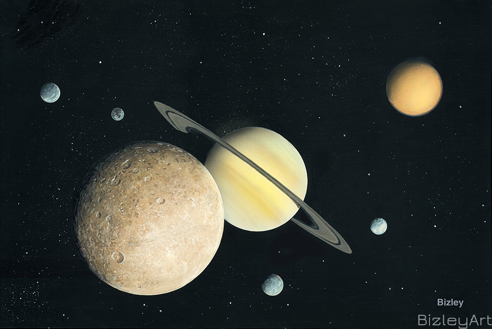 1312 Saturn and Moons