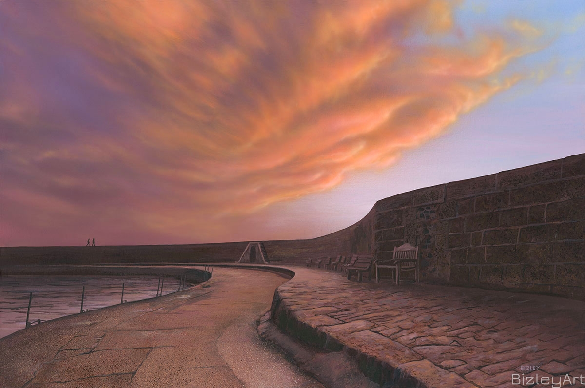 1602 The Cobb at Dusk