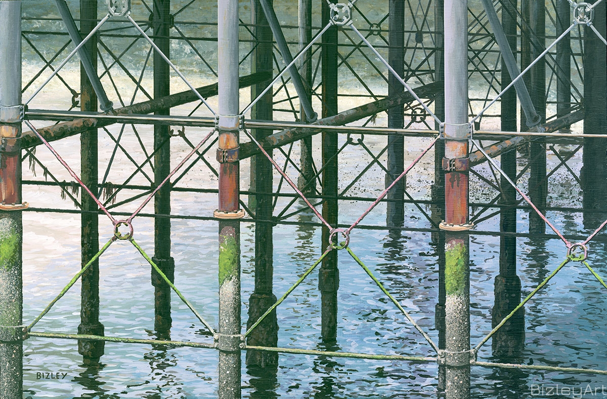 1613 Southend Pier, study of struts