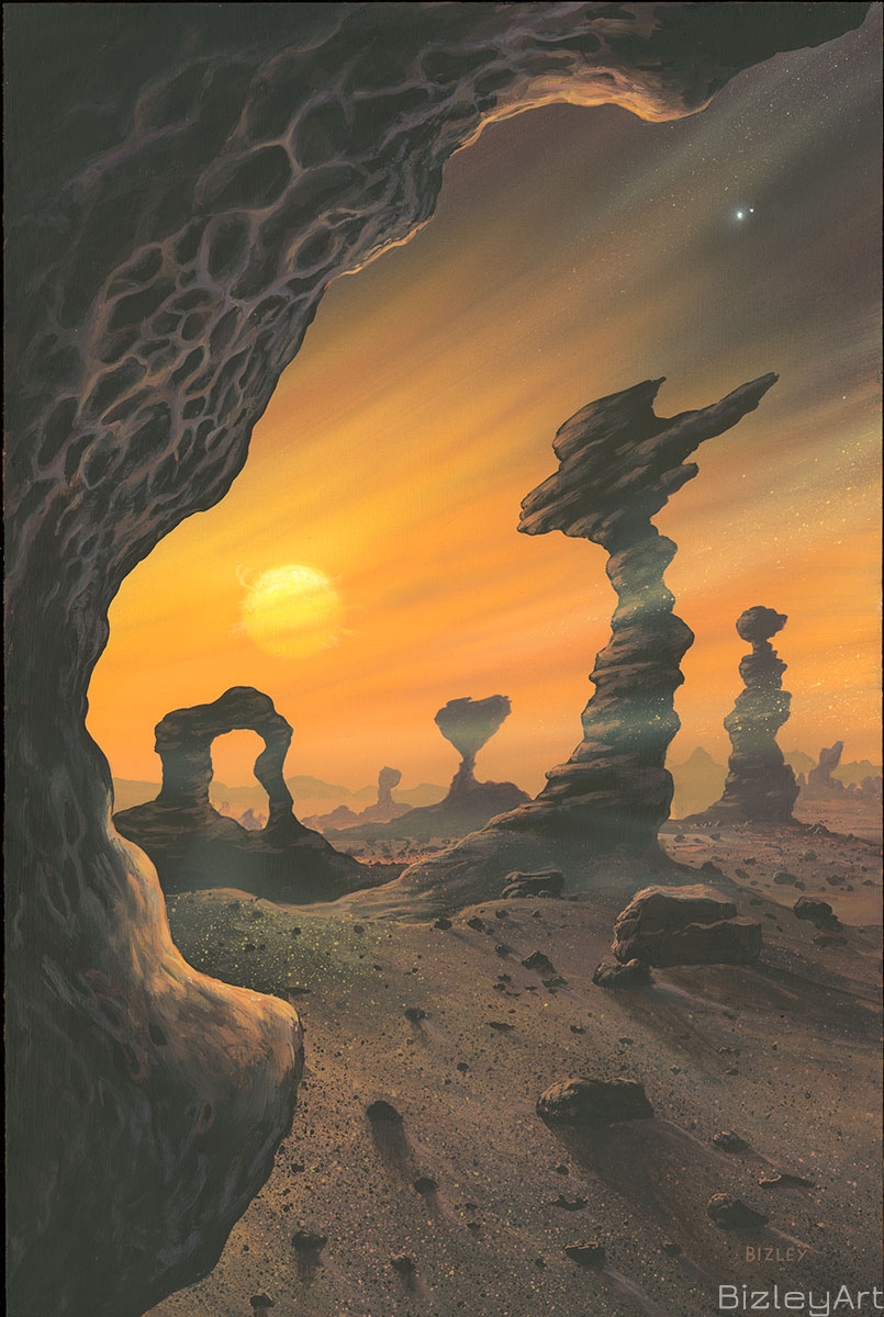 1618 Proxima b  Sand blasted rocks